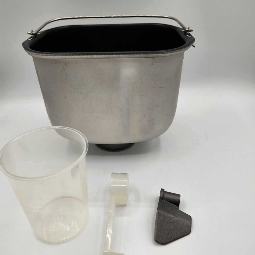 Cooks Bread Maker Model 780-2159 Parts Only Pan, Beater, Measuring Cup & Spoon